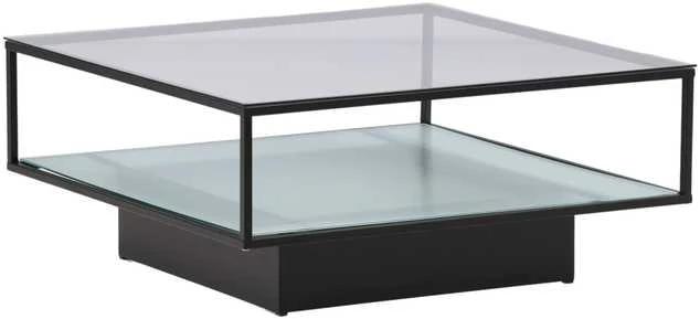 Venture Design Sofos stalas, Maglehem, 90x90 cm, Juodas