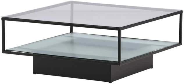 Venture Design Sofos stalas, Maglehem, 90x90 cm, Juodas