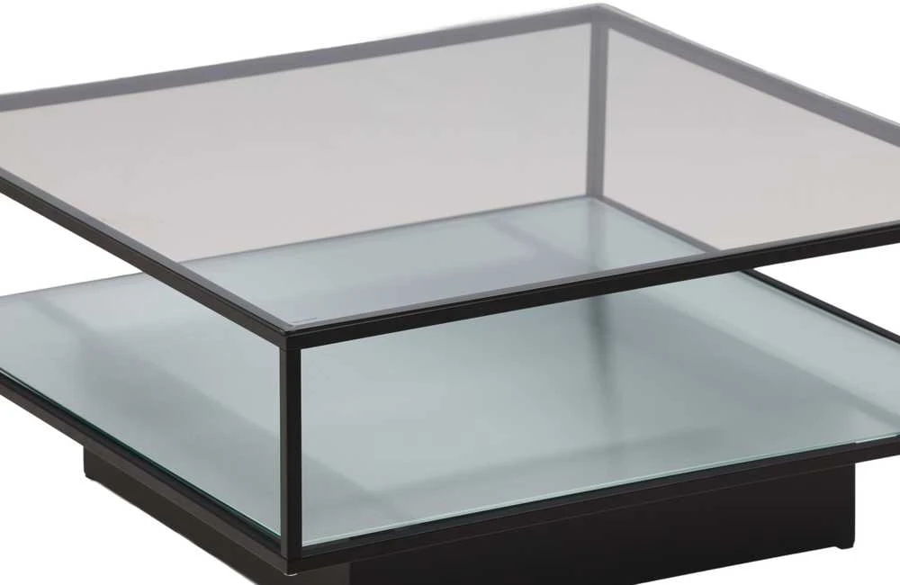 Venture Design Sofos stalas, Maglehem, 90x90 cm, Juodas