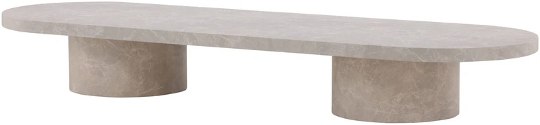 Venture Design Sofos stalas, Narvik, 190x60 cm, kreminė