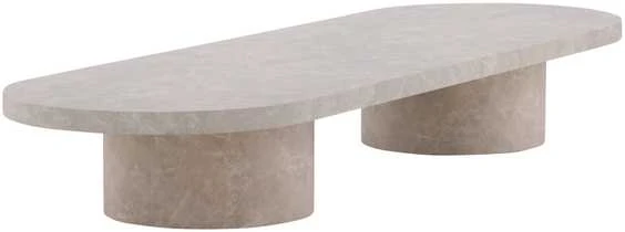 Venture Design Sofos stalas, Narvik, 190x60 cm, Bežinis