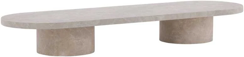 Venture Design Sofos stalas, Narvik, 190x60 cm, Bežinis