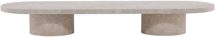 Venture Design Sofos stalas, Narvik, 190x60 cm, Bežinis