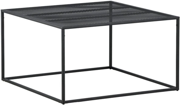 Venture Design Sofos stalas, Netz, 45x80x80 cm, Juodas