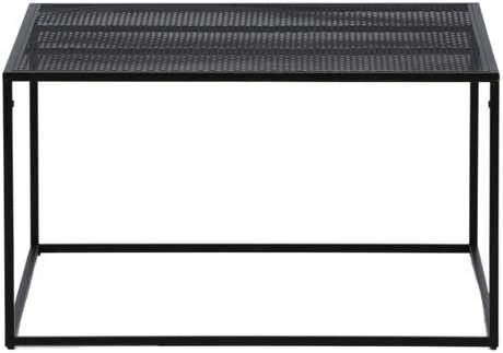 Venture Design Sofos stalas, Netz, 45x80x80 cm, Juodas