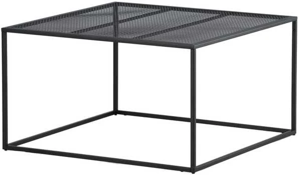Venture Design Sofos stalas, Netz, 45x80x80 cm, Juodas