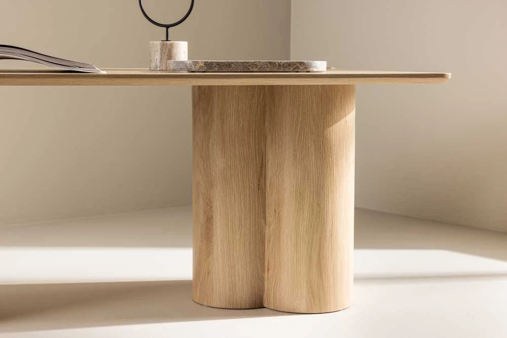 Venture Design Sofos stalas, Olivia, 120x60 cm, Natūrali