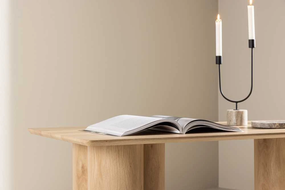 Venture Design Sofos stalas, Olivia, 120x60 cm, Natūrali