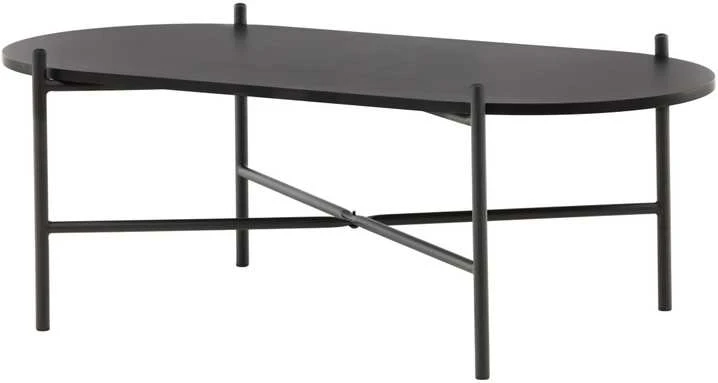 Venture Design Sofos stalas, Pueblo, 120x60 cm, Juodas