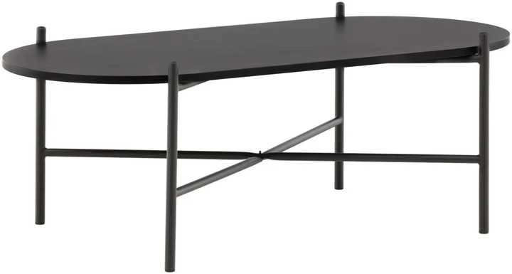Venture Design Sofos stalas, Pueblo, 120x60 cm, Juodas