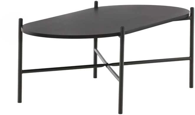 Venture Design Sofos stalas, Pueblo, 120x60 cm, Juodas
