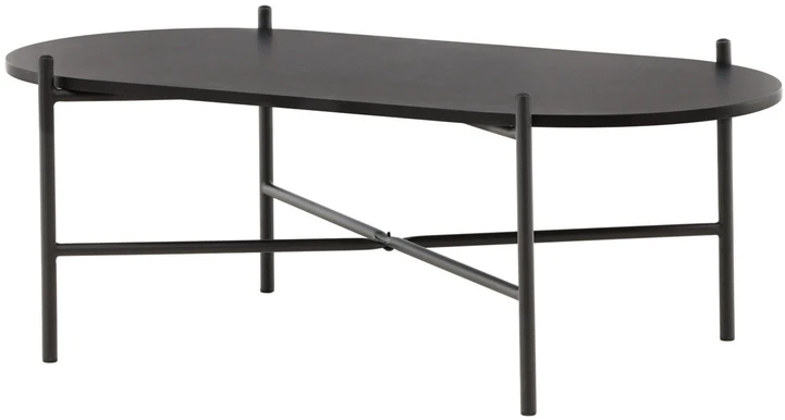 Venture Design Sofos stalas, Pueblo, 120x60 cm, Juodas