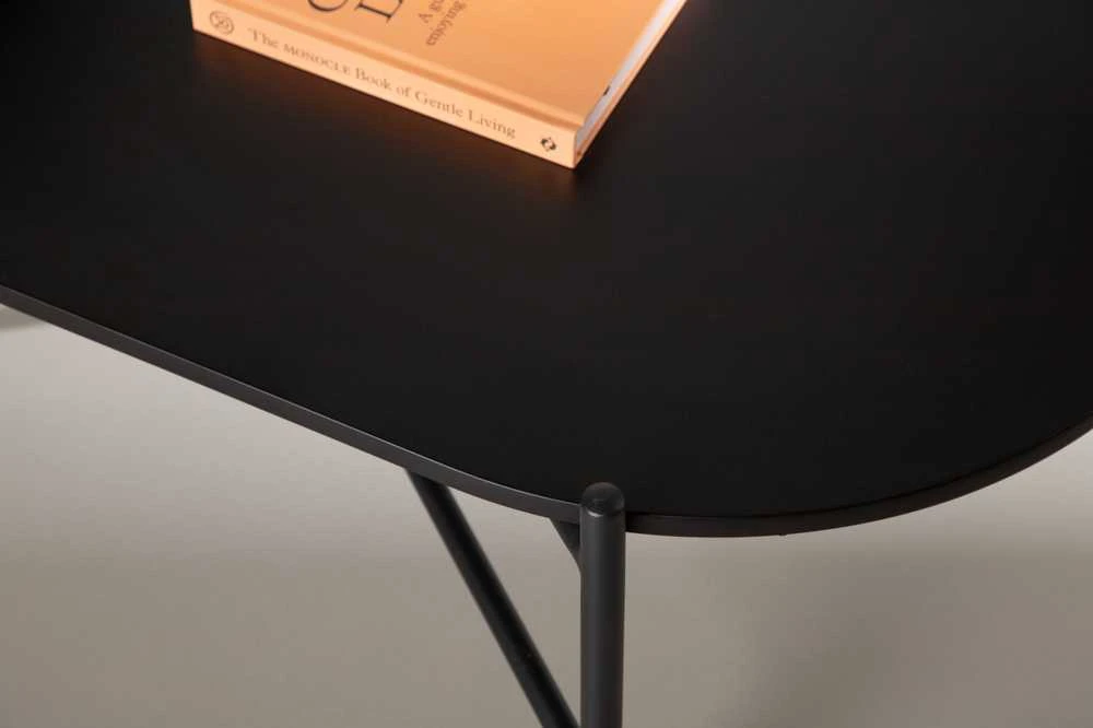 Venture Design Sofos stalas, Pueblo, 120x60 cm, Juodas