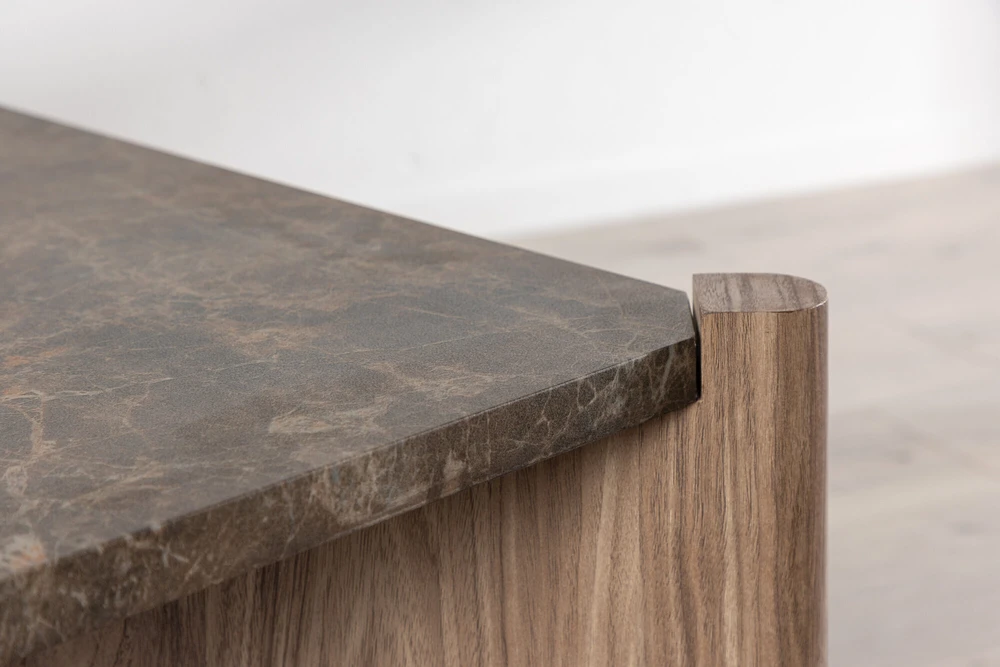 Venture Design Sofos stalas, Rogaland, 100x100x40 cm, Ruda