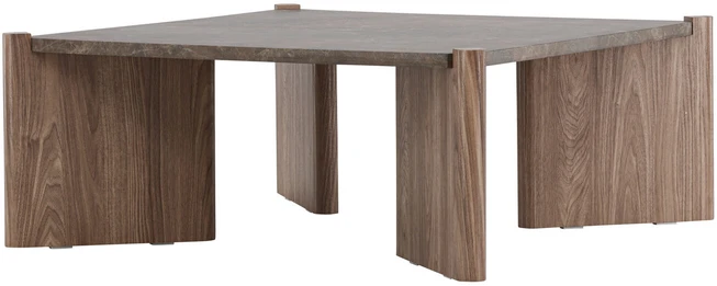 Venture Design Sofos stalas, Rogaland, 100x100x40 cm, Ruda