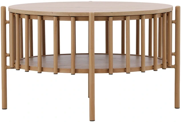 Venture Design Sofos stalas, Rubbo, 80x50 cm, Natūrali