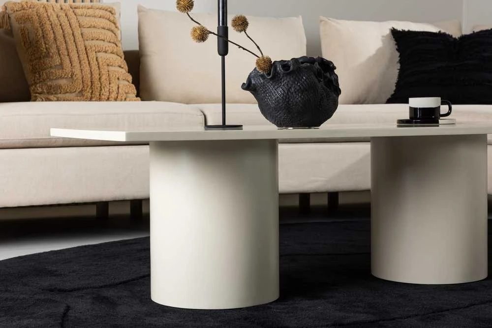 Venture Design Sofos stalas, Sandvika, 120x50 cm, Bežis