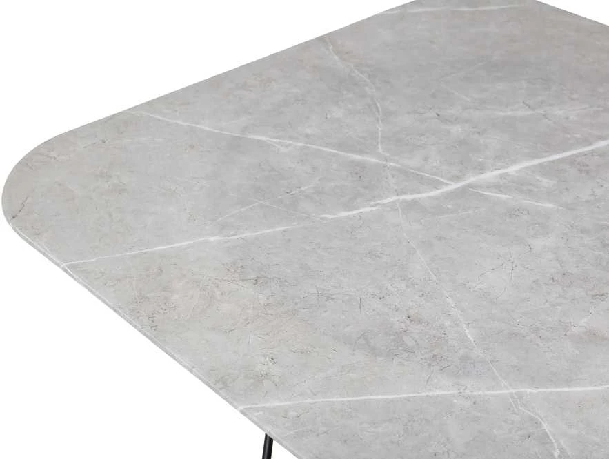 Venture Design Sofos stalas, Tristar, 80x80x50 cm, Juoda/Pilka