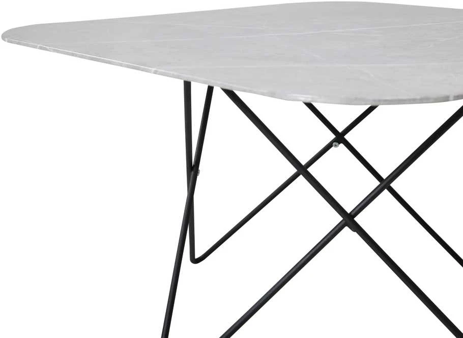 Venture Design Sofos stalas, Tristar, 80x80x50 cm, Juoda/Pilka