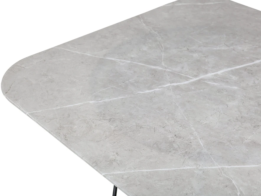 Venture Design Sofos stalas, Tristar, 80x80x50 cm, Juoda/Pilka