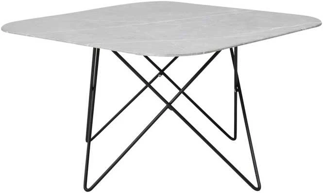 Venture Design Sofos stalas, Tristar, 80x80x50 cm, Juoda/Pilka
