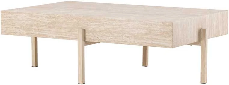 Venture Design Sofos stalas, Vadholmen, 130x80 cm, baltas atspalvis