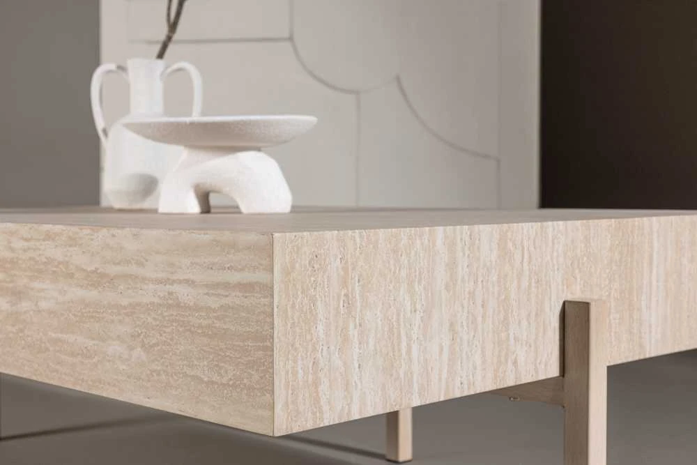 Venture Design Sofos stalas, Vadholmen, 130x80 cm, baltas atspalvis
