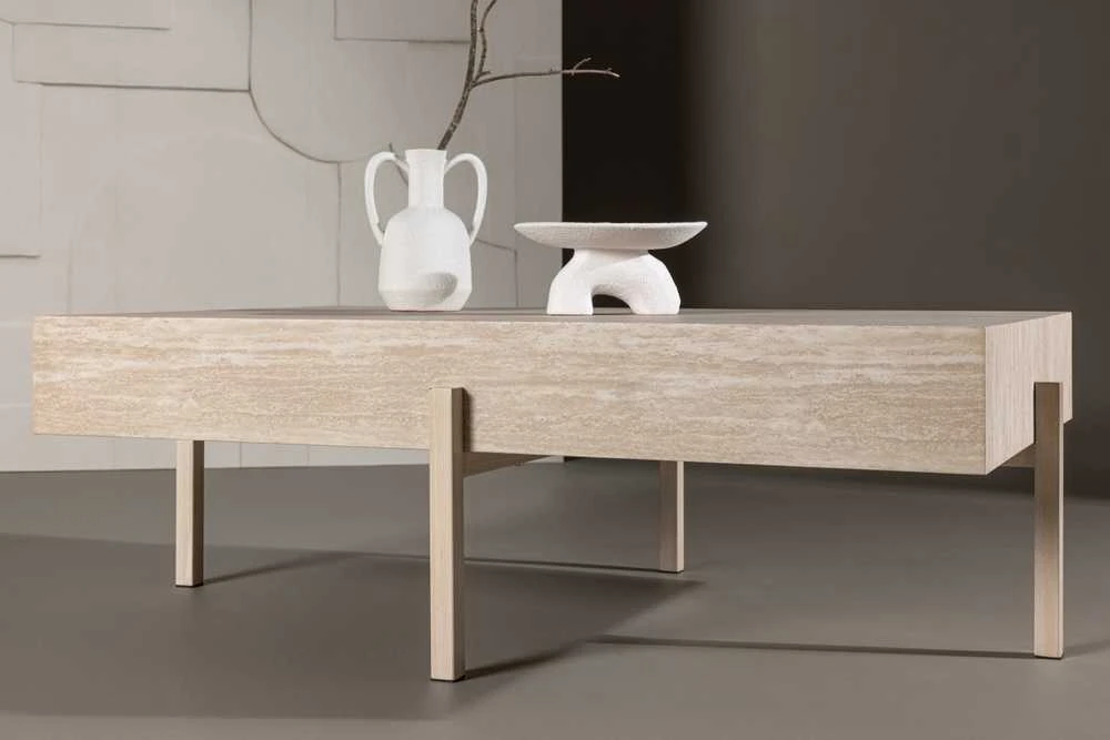 Venture Design Sofos stalas, Vadholmen, 130x80 cm, baltas atspalvis