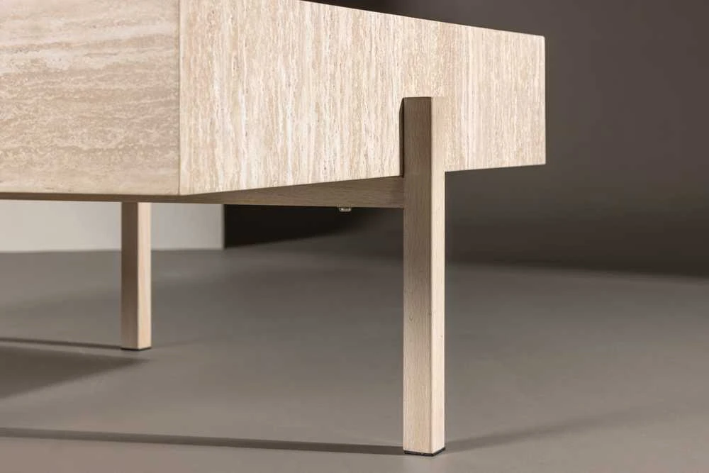 Venture Design Sofos stalas, Vadholmen, 130x80 cm, baltas atspalvis