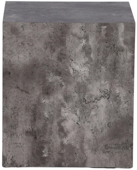Venture Design Sofos stalas, York, 40x40 cm, Tamsiai pilka