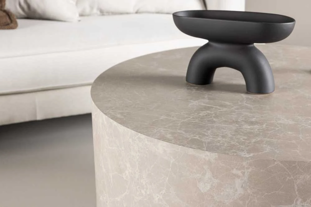 Venture Design Sofos stalas, York, ⌀80 cm, Bež.