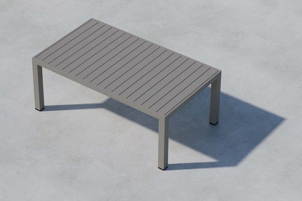 Venture Design Sofos staliukas Copacabana 70x120 cm rudas aliuminis