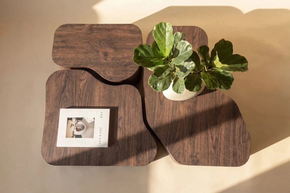 Venture Design Sofos staliukas Nordland, MDF, mokka