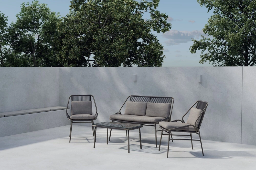 Venture Design Sofų komplektas Zakynthos rudas