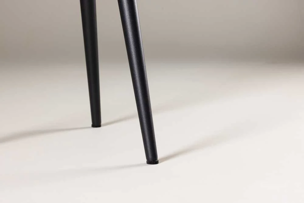 Venture Design Šoninis stalas, Askim, ⌀48 cm, Juodas