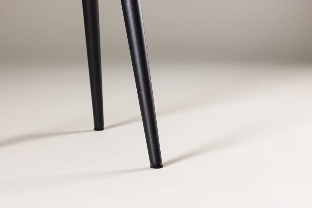 Venture Design Šoninis stalas, Askim, ⌀48 cm, Juodas