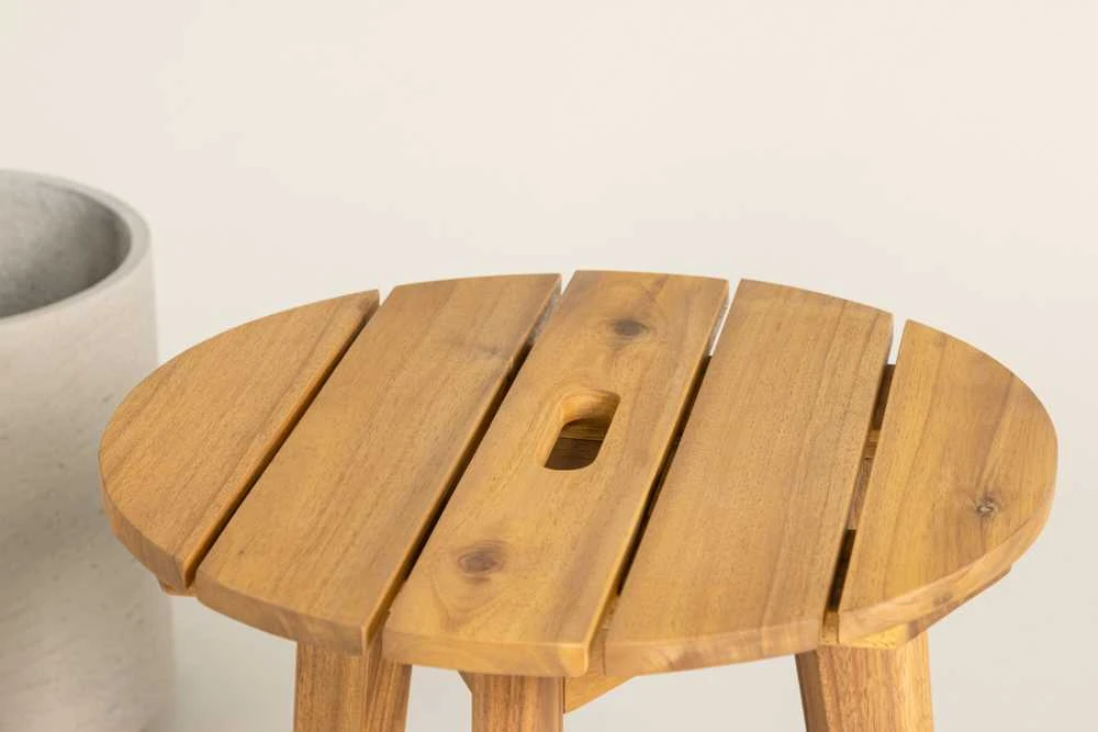 Venture Design Šoninis stalas, Chania, ø 40 cm, Natūrali