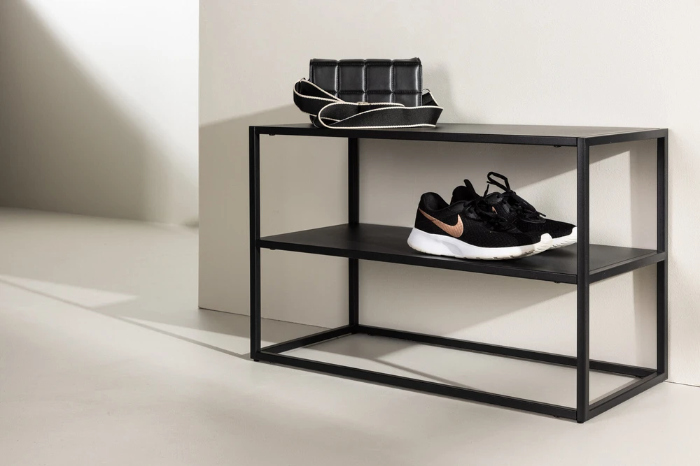 Venture Design Šoninis stalas, Curitiba, 70x33 cm, Juodas