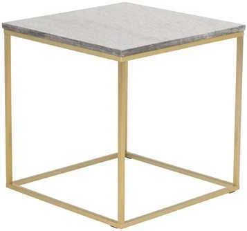 Venture Design Šoninis stalas, Estelle, 50x50x50 cm, Pilka