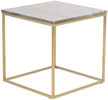 Venture Design Šoninis stalas, Estelle, 50x50x50 cm, Pilka
