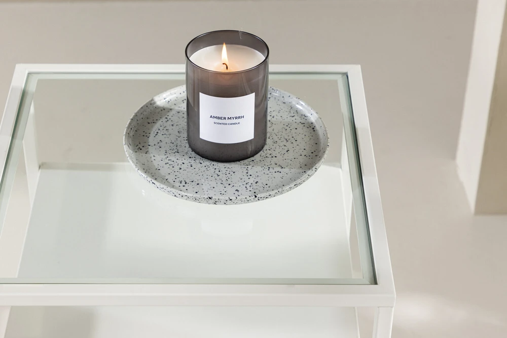 Venture Design Šoninis stalas, Fortaleza, 40x40 cm, Balta