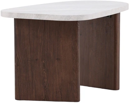 Venture Design Šoninis stalas, Grönvik, 70x45 cm, šviesiai pilka