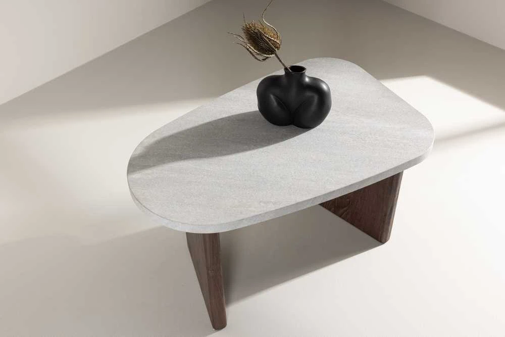 Venture Design Šoninis stalas, Grönvik, 70x45 cm, šviesiai pilka