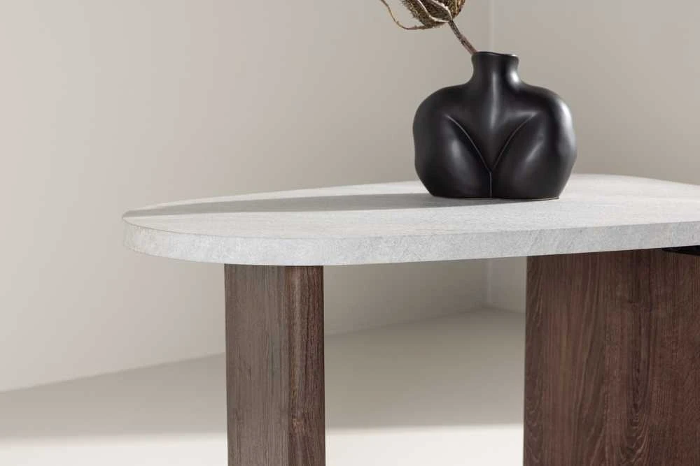 Venture Design Šoninis stalas, Grönvik, 70x45 cm, šviesiai pilka