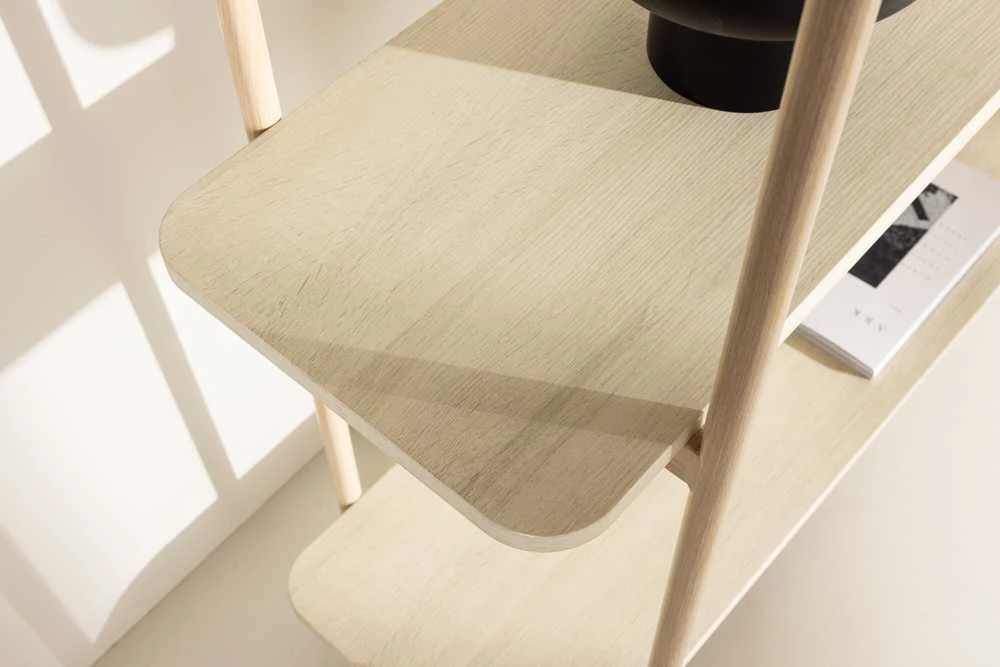 Venture Design Šoninis stalas, Heim lentyna, 120x120 cm, balintas