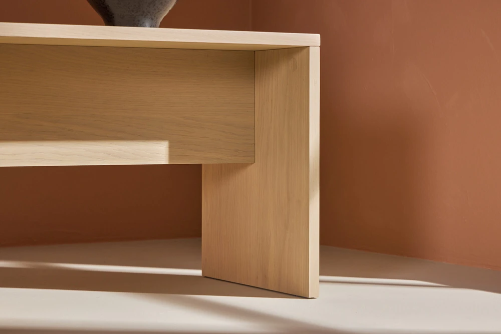 Venture Design Šoninis stalas, Juni, 58x35 cm, balta kalkė