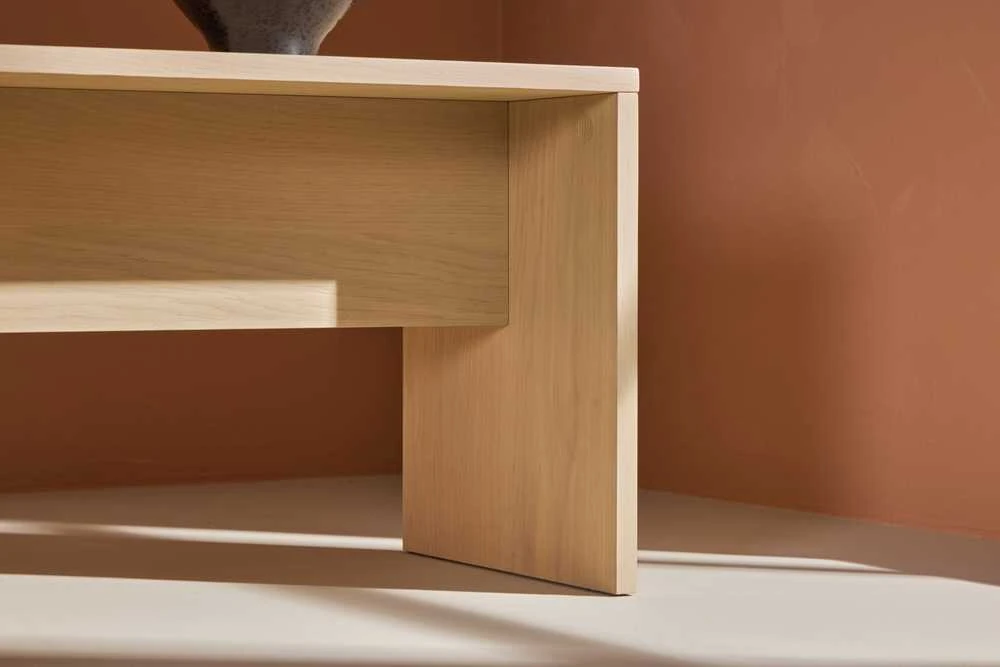 Venture Design Šoninis stalas, Juni, 58x35 cm, balta kalkė