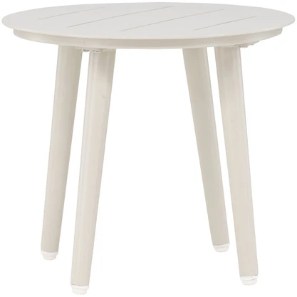 Venture Design Šoninis stalas, Lina, ⌀40 cm, Bežinis