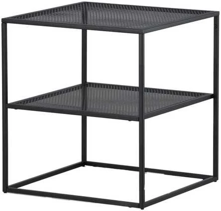 Venture Design Šoninis stalas, „Netz“, 60x55x55 cm, juodas