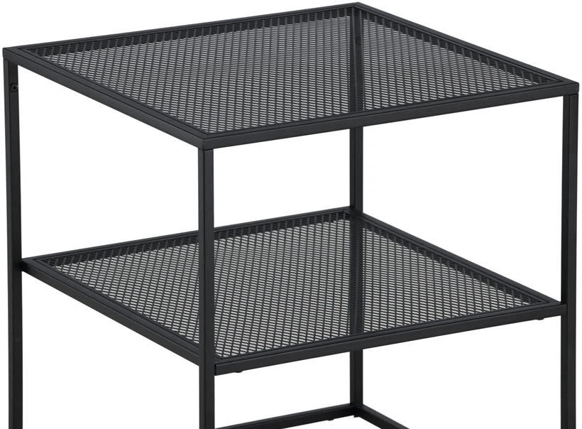 Venture Design Šoninis stalas, „Netz“, 60x55x55 cm, juodas